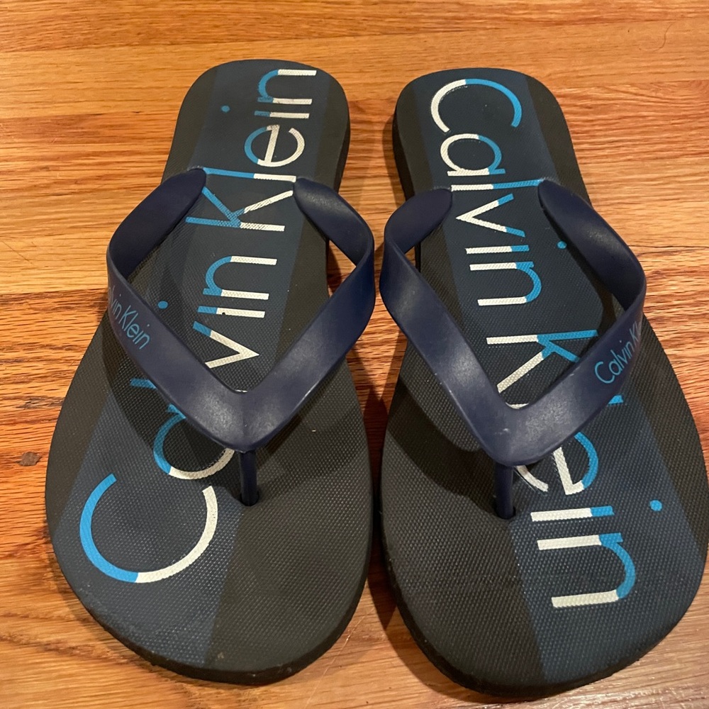 Calvin Klein flip flops